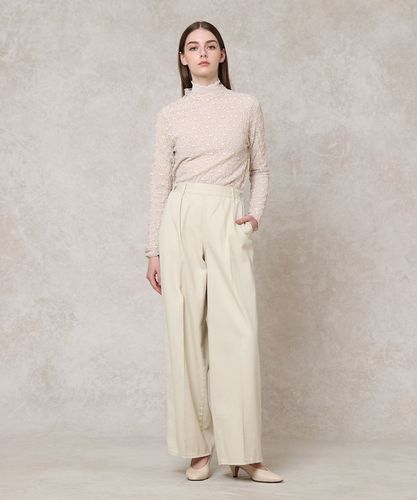 ストレッチレースモックネック プルオーバー|ANAYI OFFICIAL