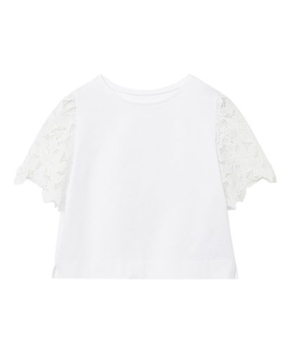 新品未使用 ANAYI アナイ モザイクレース ニットポロ プルオーバー セール】 フラワーチュールレースニットコンビ プルオーバー （ニット