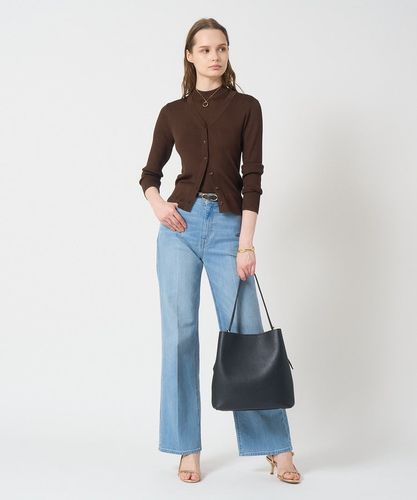 アセテートポリエステルVカーディガン|ANAYI OFFICIAL ONLINE STORE