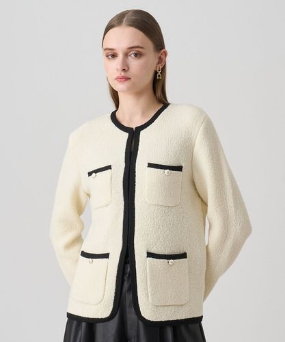 新品✨【 ANAYI 】 ウール 毛 長袖 ロングカーディガン 38 (M) カシミヤファーロング カーディガン | ANAYI/アナイ | 三越