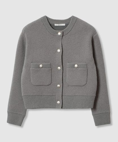 ＡＮＡYＩ　グレーカーディガン カラーミックスボクシージャケットカーディガン|ANAYI OFFICIAL ONLINE