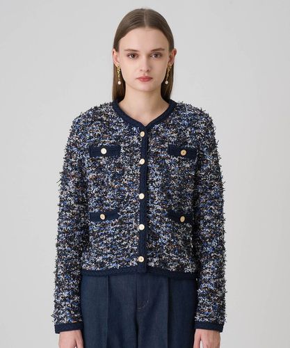 25SS ANAYI アナイ フロッシュツイード2WAY カーディガン trim_ofany_item68b2e4349cb111e