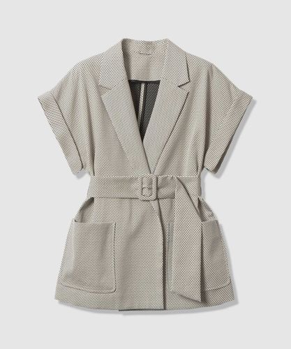 セットアップ対応商品】カラミリネンライクノーカラージャケット|ANAYI