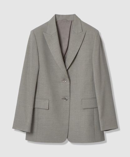 【美品】ANAYI カラミノーカラージャケット 36 セットアップ対応商品】カラミリネンライクノーカラージャケット|ANAYI