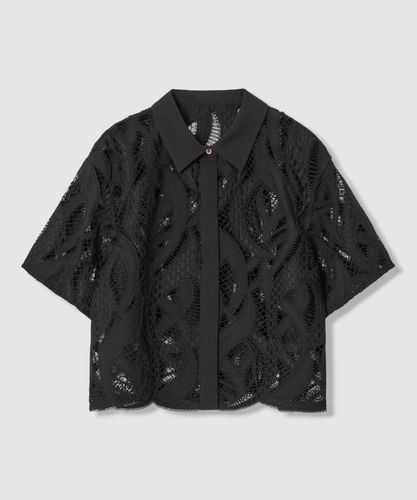 レース刺繍クロップドシャツ|ANAYI OFFICIAL ONLINE STORE｜アナイ