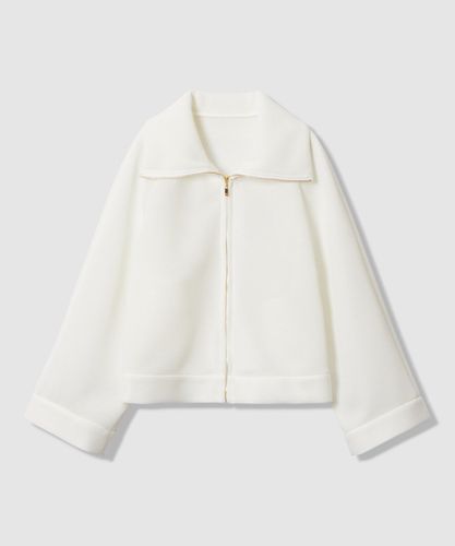 セットアップ対応商品】ドビーツイードハーフスリーブブルゾン|ANAYI