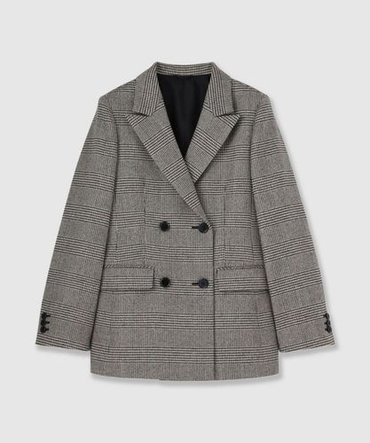 セットアップ対応商品】ウールシルクツイードペプラムジャケット|ANAYI