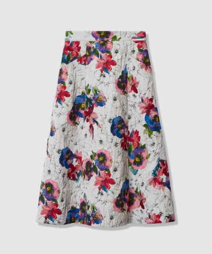 ANAYIアナイ✨ アートフラワー　ジャガード　フレアー スカート ✨36 花柄 ラメフラワーフクレジャガードフレア スカート|ANAYI OFFICIAL ONLINE