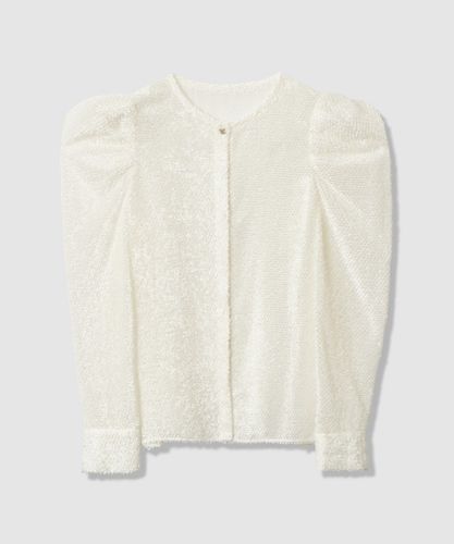 セットアップ対応商品】ダブルクロスフリンジビジュー ブラウス|ANAYI