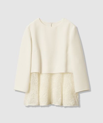 カットジャガードパワショル ブラウス|ANAYI OFFICIAL ONLINE STORE 