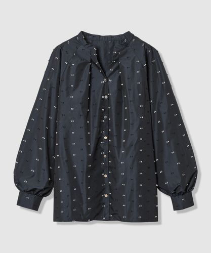 セットアップ対応商品】ペイントフラワープリントスリットネック