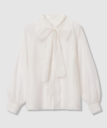 ジョーゼットバイカラーラッフル ブラウス|ANAYI OFFICIAL ONLINE