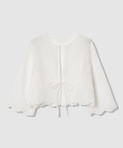 ダブルクロスフリンジビジュー ブラウス〈セットアップ対応商品