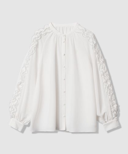 Eternal Line 2025】サテンドット楊柳ボウタイ ブラウス|ANAYI