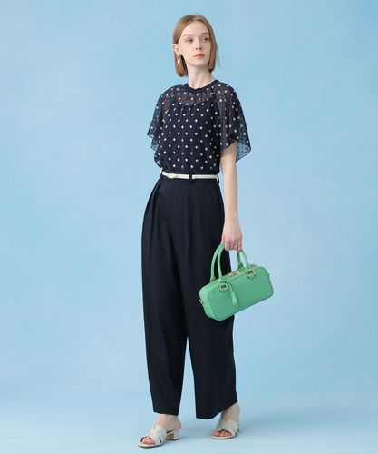 フラワー刺繍ドットスリット ブラウス|ANAYI OFFICIAL ONLINE STORE