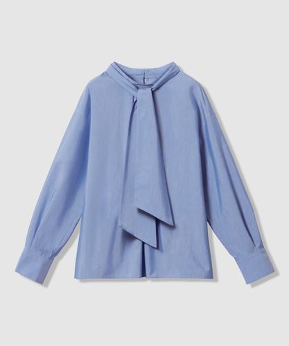 デニムプリントボウタイブラウス〈セットアップ対応商品〉|ANAYI