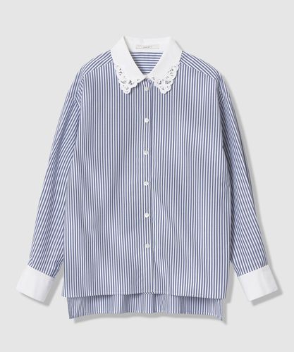 セットアップ対応商品】ペイントフラワープリントスリットネック