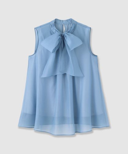 デニムプリントボウタイブラウス〈セットアップ対応商品〉|ANAYI