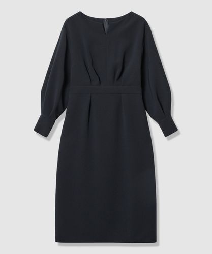 セットアップ対応商品】ウールジョーゼットシームフレアワンピース