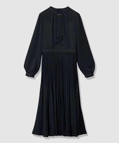 セットアップ対応商品】ウールジョーゼットシームフレアワンピース