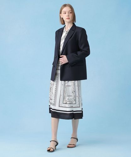 スカーフプリントボウタイ ワンピース|ANAYI OFFICIAL ONLINE STORE