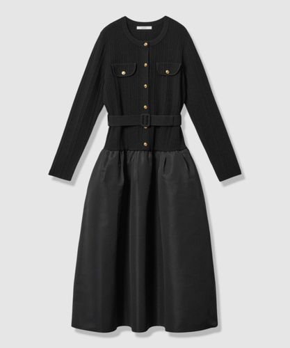 グログランコンビベルト付き ワンピース|ANAYI OFFICIAL ONLINE STORE