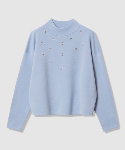 ペイントフラワープリントクルーネック プルオーバー|ANAYI OFFICIAL