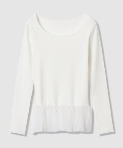 フルニードルギャザースリーブ プルオーバー|ANAYI OFFICIAL ONLINE