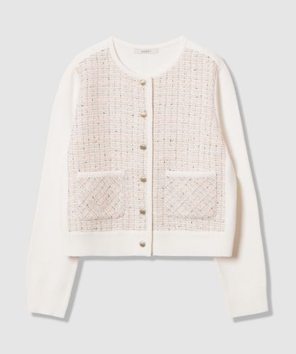 Eternal Line 2026】レース使いボクシー ジャケット カーディガン