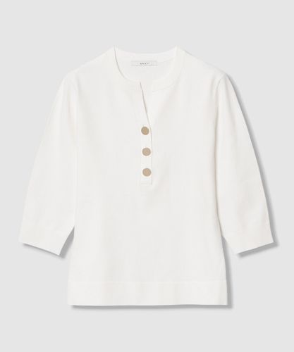 スリーブ釦ボートネックプルオーバー|ANAYI OFFICIAL ONLINE STORE