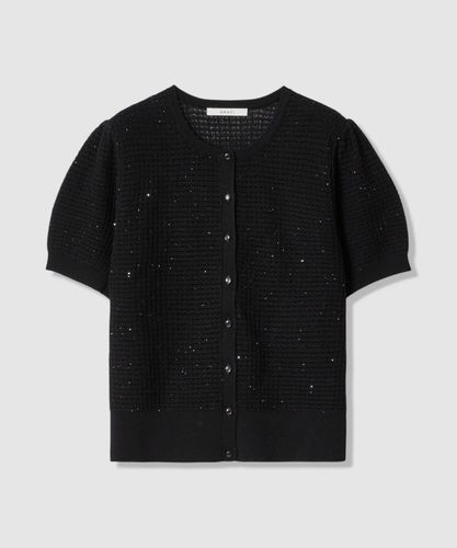 レーヨンナイロン天竺クルーネックカーディガン|ANAYI OFFICIAL ONLINE