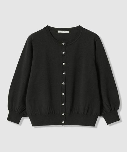 ニッティングメッシュクルー カーディガン〈セットアップ対応商品