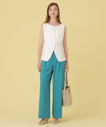 ニコ♡美品♡ ANAYI ストレッチリネンジレ　パールボタン　麻 リネンライクジレ|ANAYI OFFICIAL ONLINE STORE｜アナイ 公式サイト