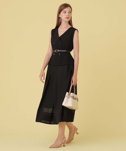 リネンライクシアーコンビ ワンピース|ANAYI OFFICIAL ONLINE STORE
