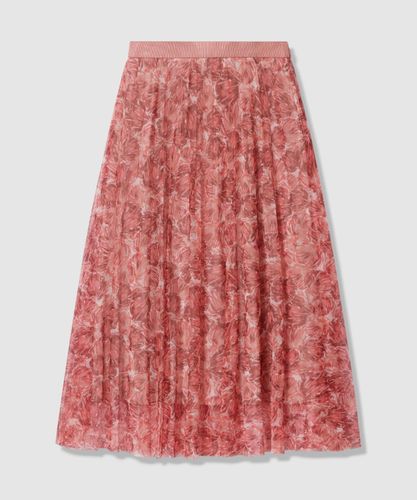23SS♡ANAYI アナイ ハートプリントロングフレアスカート 36 総柄 ツイルタックプリーツフレア スカート | ANAYI/アナイ | 三越伊勢丹