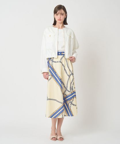 パネルチェーンプリントフレア スカート|ANAYI OFFICIAL ONLINE STORE