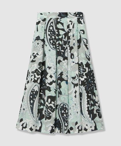 美品★ANAYI★アナイ★ビッグペイズリー★フレアスカート★プリント★総柄 ペイズリープリントタック スカート|ANAYI OFFICIAL ONLINE STORE
