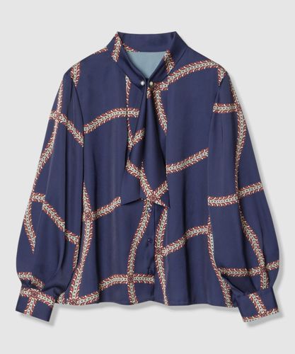 デニムライクリボンシャツ ブラウス|ANAYI OFFICIAL ONLINE STORE