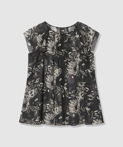 ペールフラワープリントラッフルブラウス|ANAYI OFFICIAL ONLINE STORE