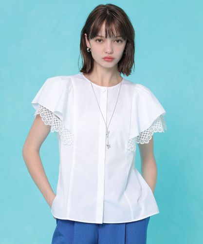 コットンポリブロードレース袖ブラウス|ANAYI OFFICIAL ONLINE STORE