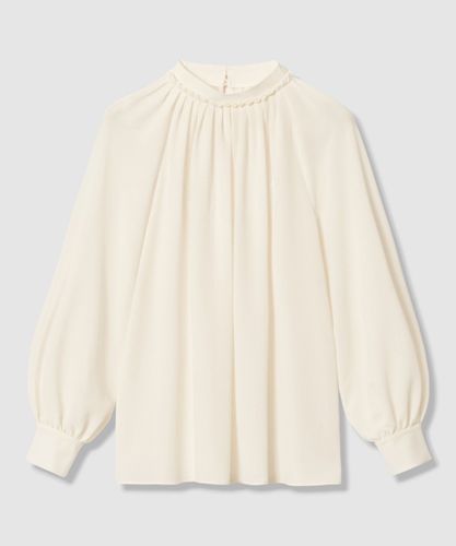 アナイ　ハンマーサテンスタンドブラウス　フォーマルブラウス ハンマーサテンスタンド ブラウス|ANAYI OFFICIAL ONLINE STORE