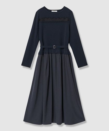 ウールジョーゼットクルーワンピース〈セットアップ対応商品〉|ANAYI