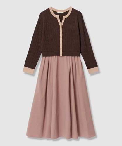 フロッキードットプリント ワンピース|ANAYI OFFICIAL ONLINE STORE