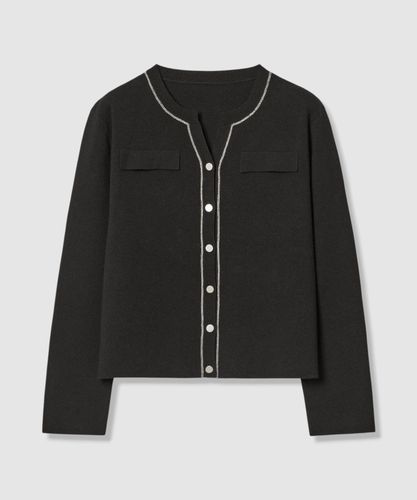 モノトーンツイードコンビ カーディガン|ANAYI OFFICIAL ONLINE STORE