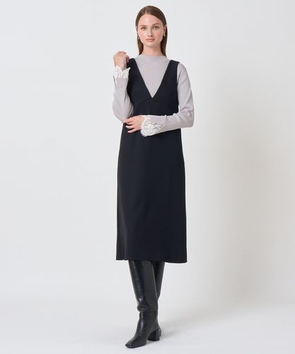 新品☆ANAYI レーヨンポリエステルVネックレースプルオーバー/23区、ロペ レーヨンナイロンリブレース付き プルオーバー|ANAYI OFFICIAL ONLINE
