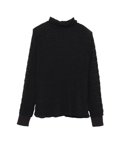 【新品】再値下げANAYI プレイドフェザーチュール プルオーバ11/2まで出品 セール】プレイドフェザーチュール プルオーバー（Tシャツ/カットソー