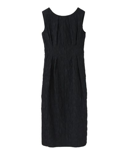 ドットジャガードデコルテスリットワンピース|ANAYI OFFICIAL ONLINE