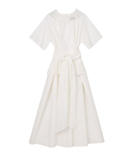 ストレッチナイロンフロントツイスト ワンピース|ANAYI OFFICIAL