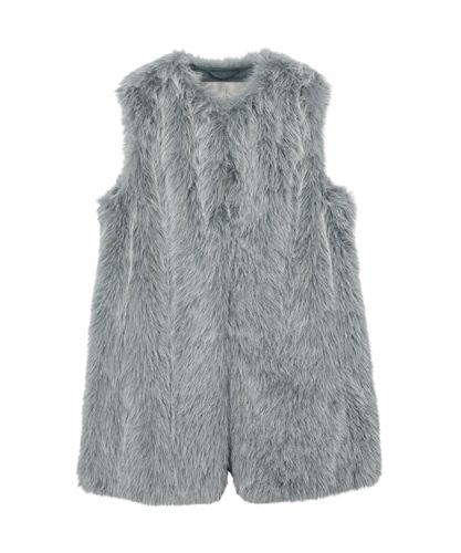 【まーや ✨】ANAYI ラビットファー切り替えニット ジレロングジレ38 まーや 様専用✨】ANAYI ラビットファー切り替えニット ジレロングジレ