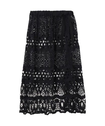 リーフチュールタックフレア スカート|ANAYI OFFICIAL ONLINE STORE